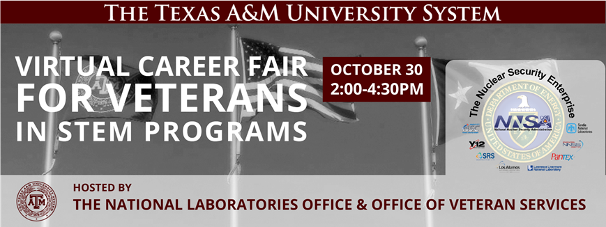 Virtual Career Fair- Veterans in STEM Programs – The Texas A&M ...
