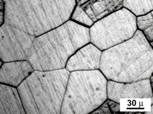 Metal crystal grains